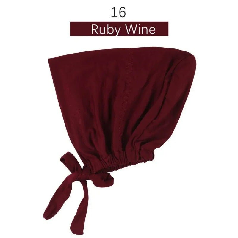 Stretch Cotton Tie-Back Under Cap | Adjustable Hijab Bonnet(MH200)