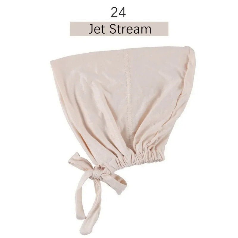 Stretch Cotton Tie-Back Under Cap | Adjustable Hijab Bonnet(MH200)