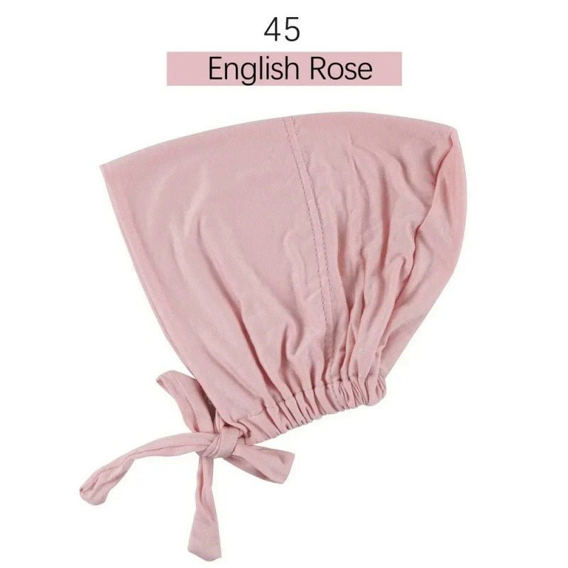 Stretch Cotton Tie-Back Under Cap | Adjustable Hijab Bonnet(MH200)