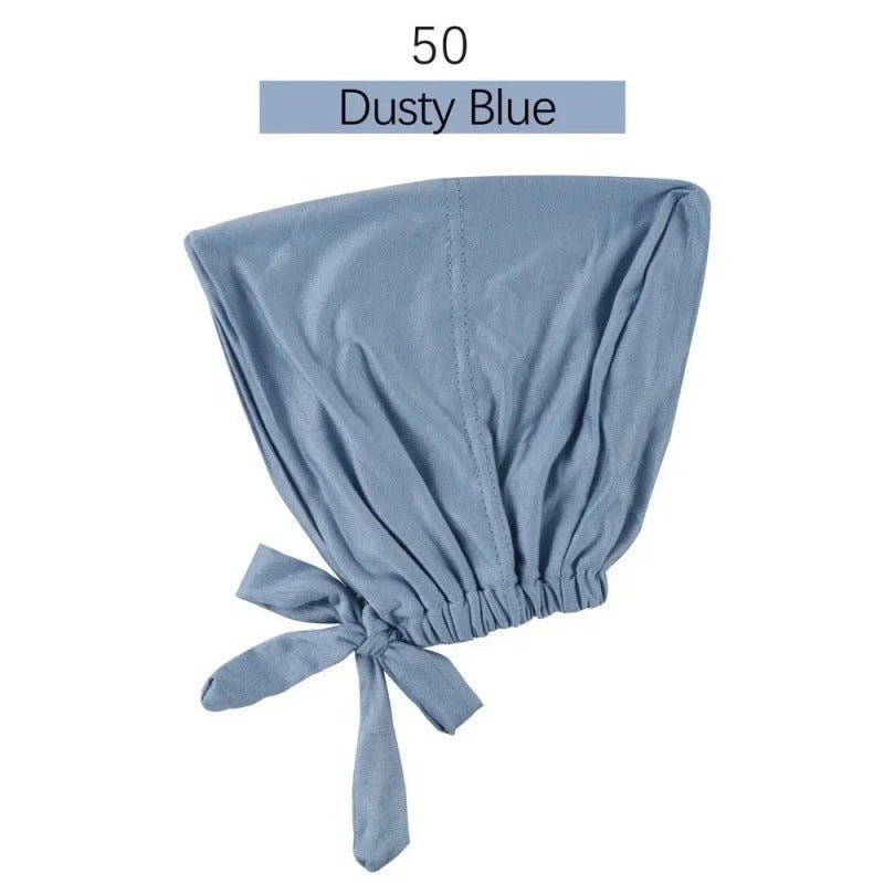 Stretch Cotton Tie-Back Under Cap | Adjustable Hijab Bonnet(MH200)