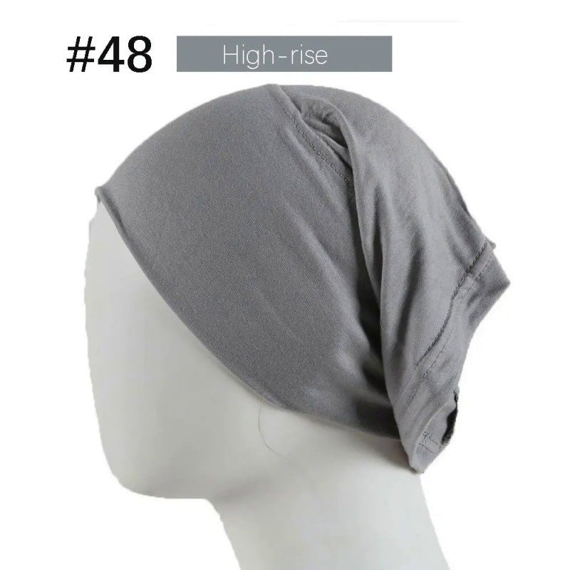Mercerized Cotton Under Cap Hijab | Stretchy Tube Bonnet(MH198)