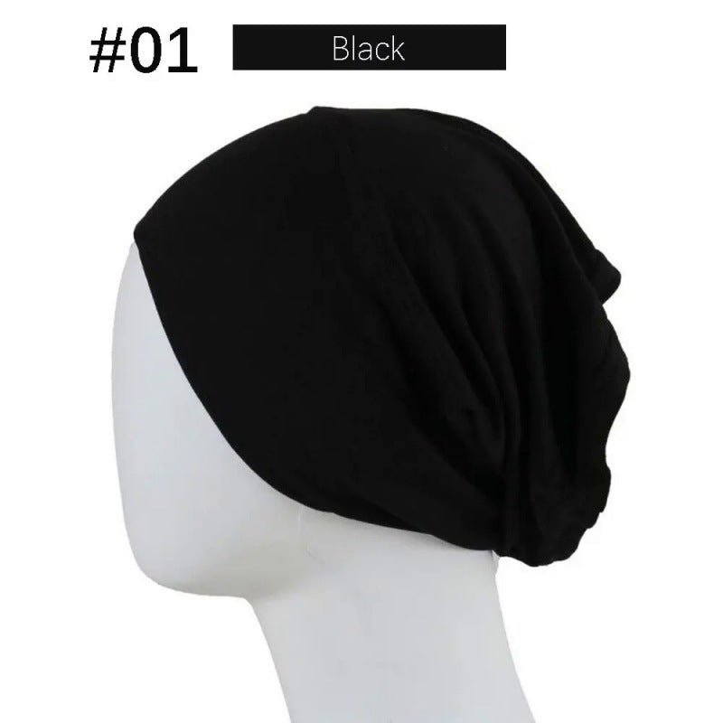 Mercerized Cotton Under Cap Hijab | Stretchy Tube Bonnet(MH198)