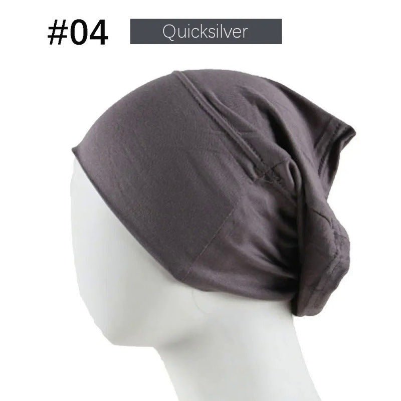 Mercerized Cotton Under Cap Hijab | Stretchy Tube Bonnet(MH198)