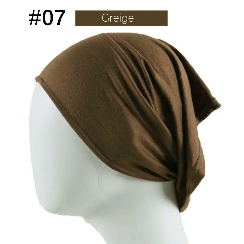 Mercerized Cotton Under Cap Hijab | Stretchy Tube Bonnet(MH198)