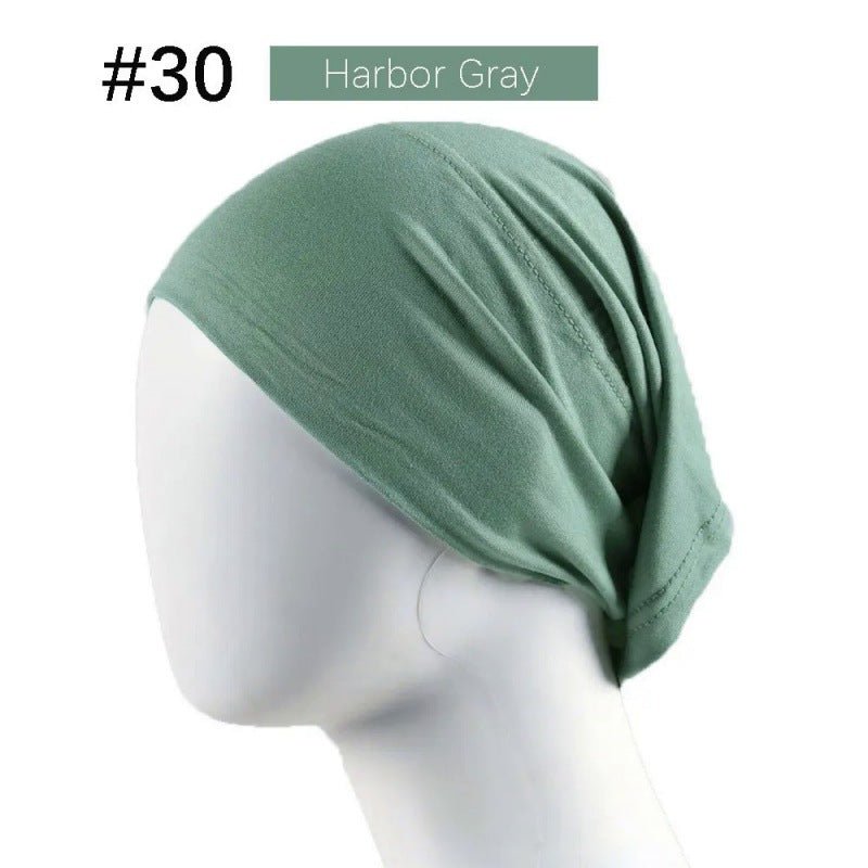 Mercerized Cotton Under Cap Hijab | Stretchy Tube Bonnet(MH198)