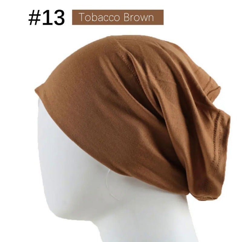 Mercerized Cotton Under Cap Hijab | Stretchy Tube Bonnet(MH198)