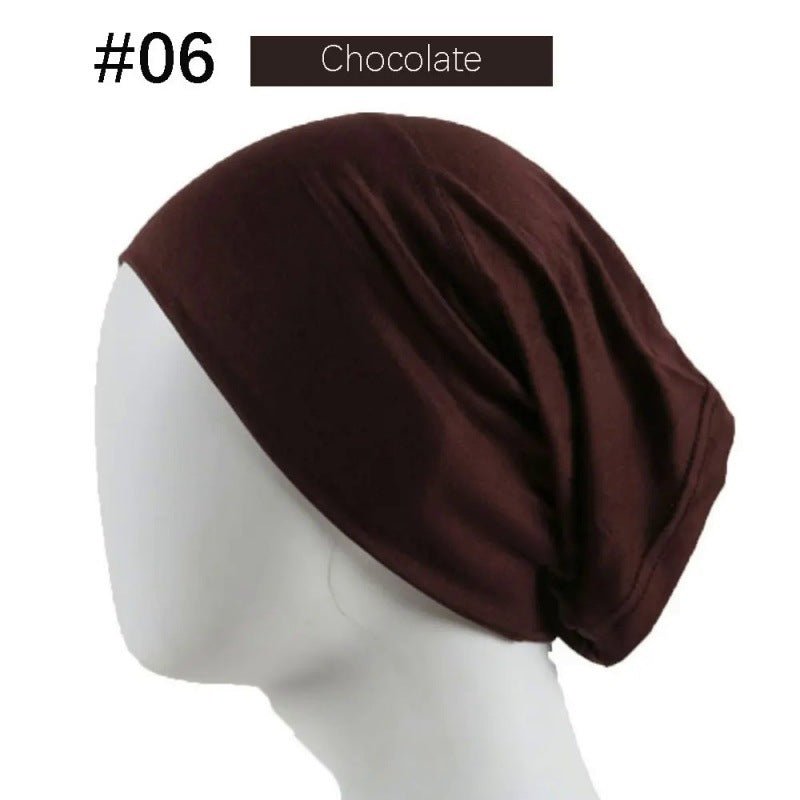 Mercerized Cotton Under Cap Hijab | Stretchy Tube Bonnet(MH198)