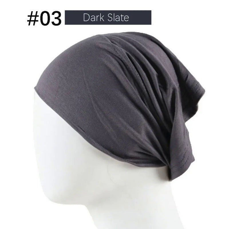 Mercerized Cotton Under Cap Hijab | Stretchy Tube Bonnet(MH198)