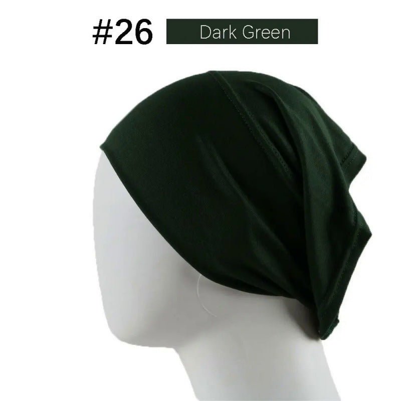 Mercerized Cotton Under Cap Hijab | Stretchy Tube Bonnet(MH198)