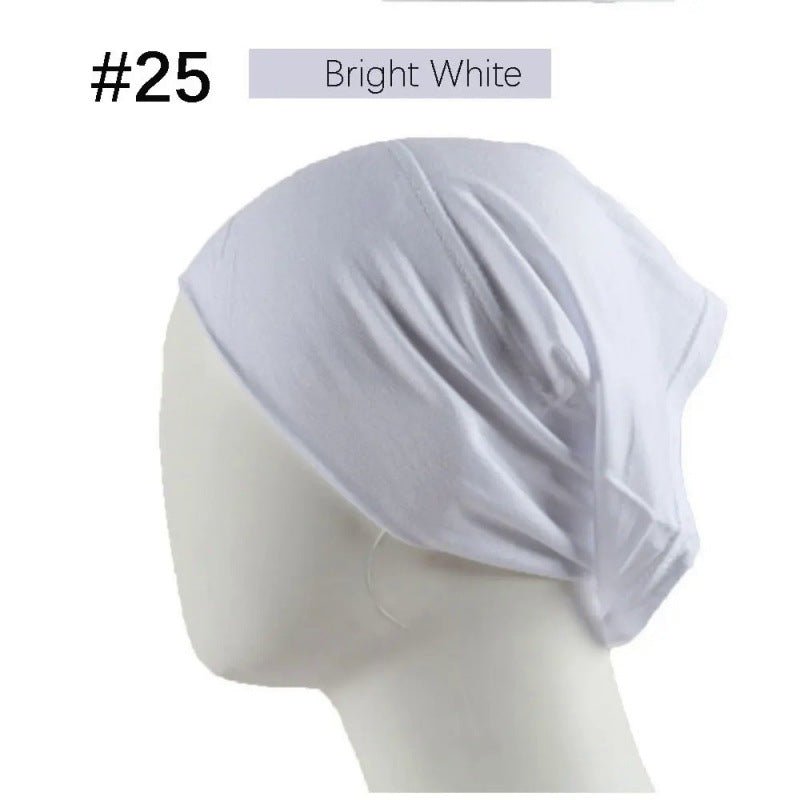 Mercerized Cotton Under Cap Hijab | Stretchy Tube Bonnet(MH198)