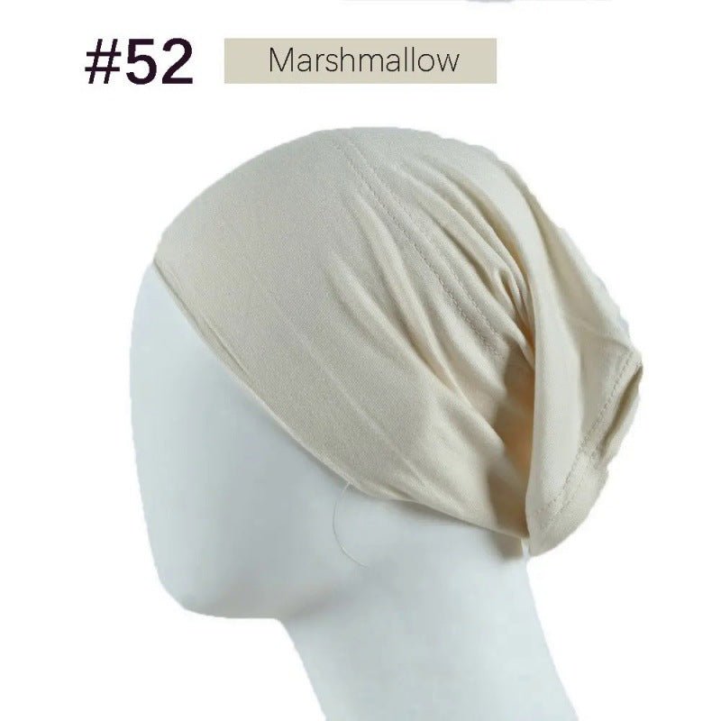 Mercerized Cotton Under Cap Hijab | Stretchy Tube Bonnet(MH198)