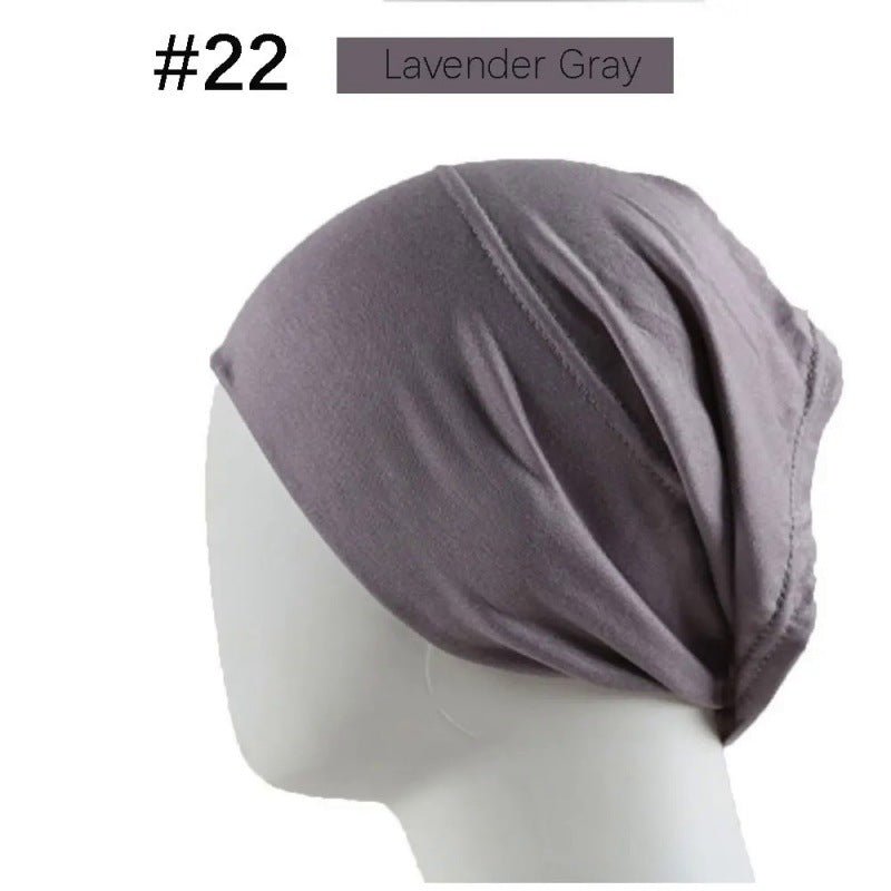 Mercerized Cotton Under Cap Hijab | Stretchy Tube Bonnet(MH198)