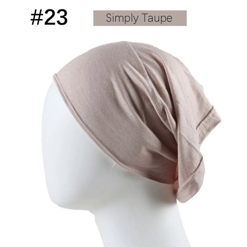 Mercerized Cotton Under Cap Hijab | Stretchy Tube Bonnet(MH198)