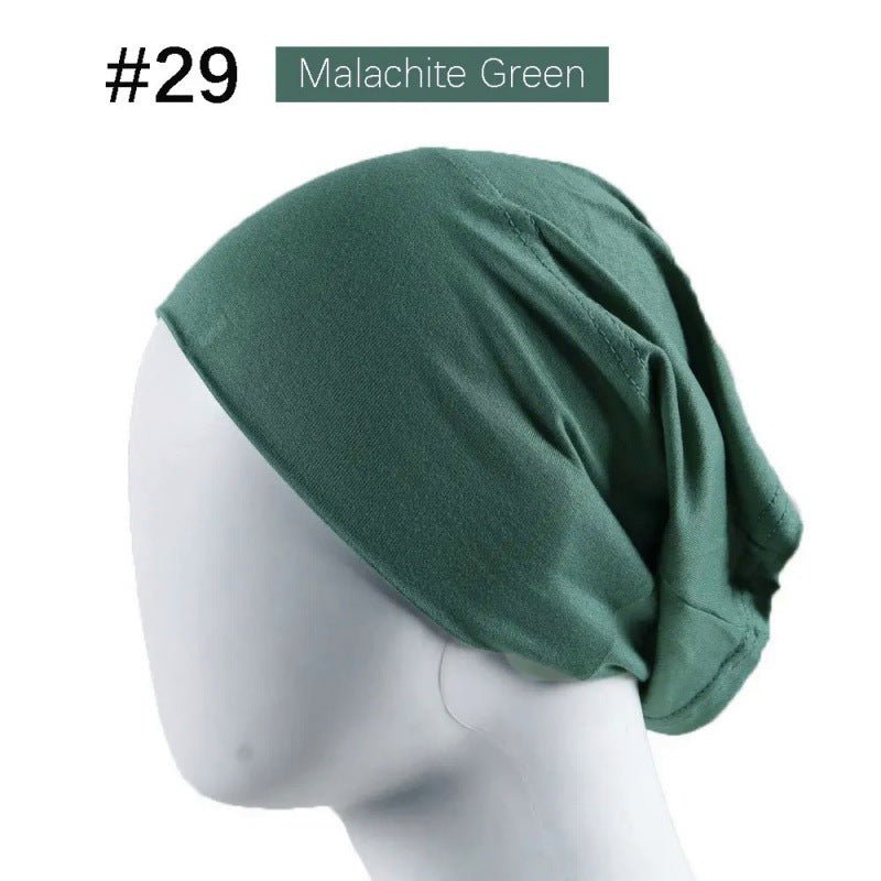 Mercerized Cotton Under Cap Hijab | Stretchy Tube Bonnet(MH198)