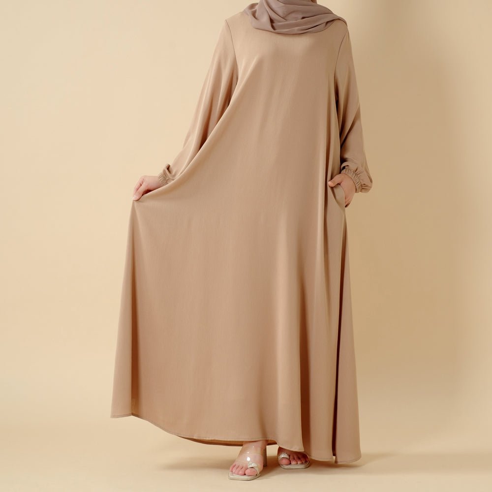 Modest Luxury Premium Nida Abaya | Zoom Umbrella Cut Summer Abaya (MA233)