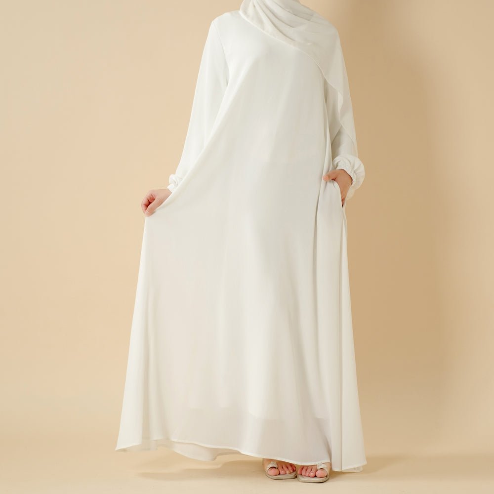 Modest Luxury Premium Nida Abaya | Zoom Umbrella Cut Summer Abaya (MA233)