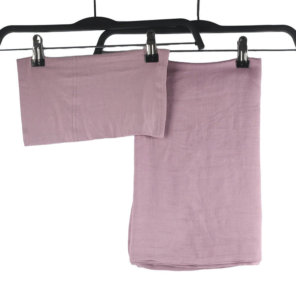 Modesty Pure Color Hijab & Undercap 2-Piece Set (MH174)