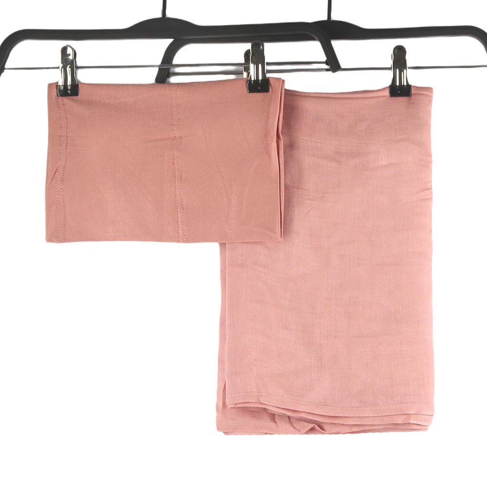 Modesty Pure Color Hijab & Undercap 2-Piece Set (MH174)
