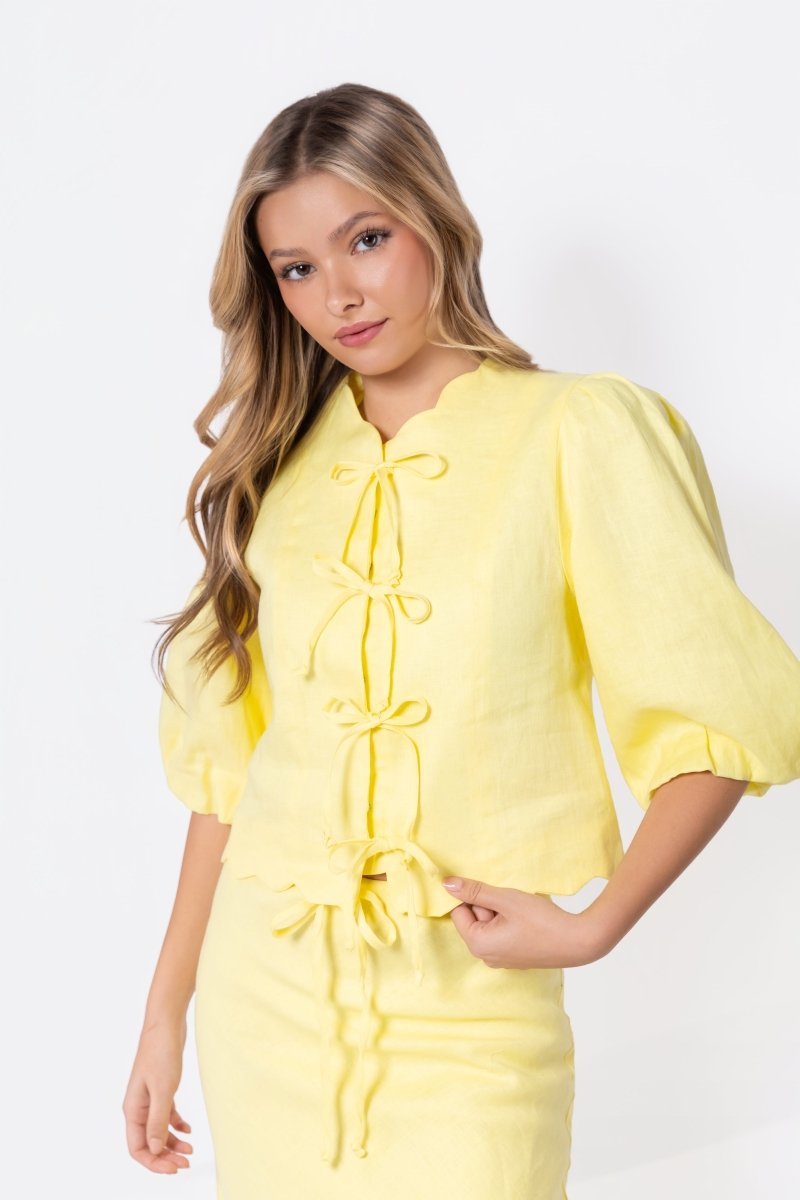 Molly Top (Light Yellow)