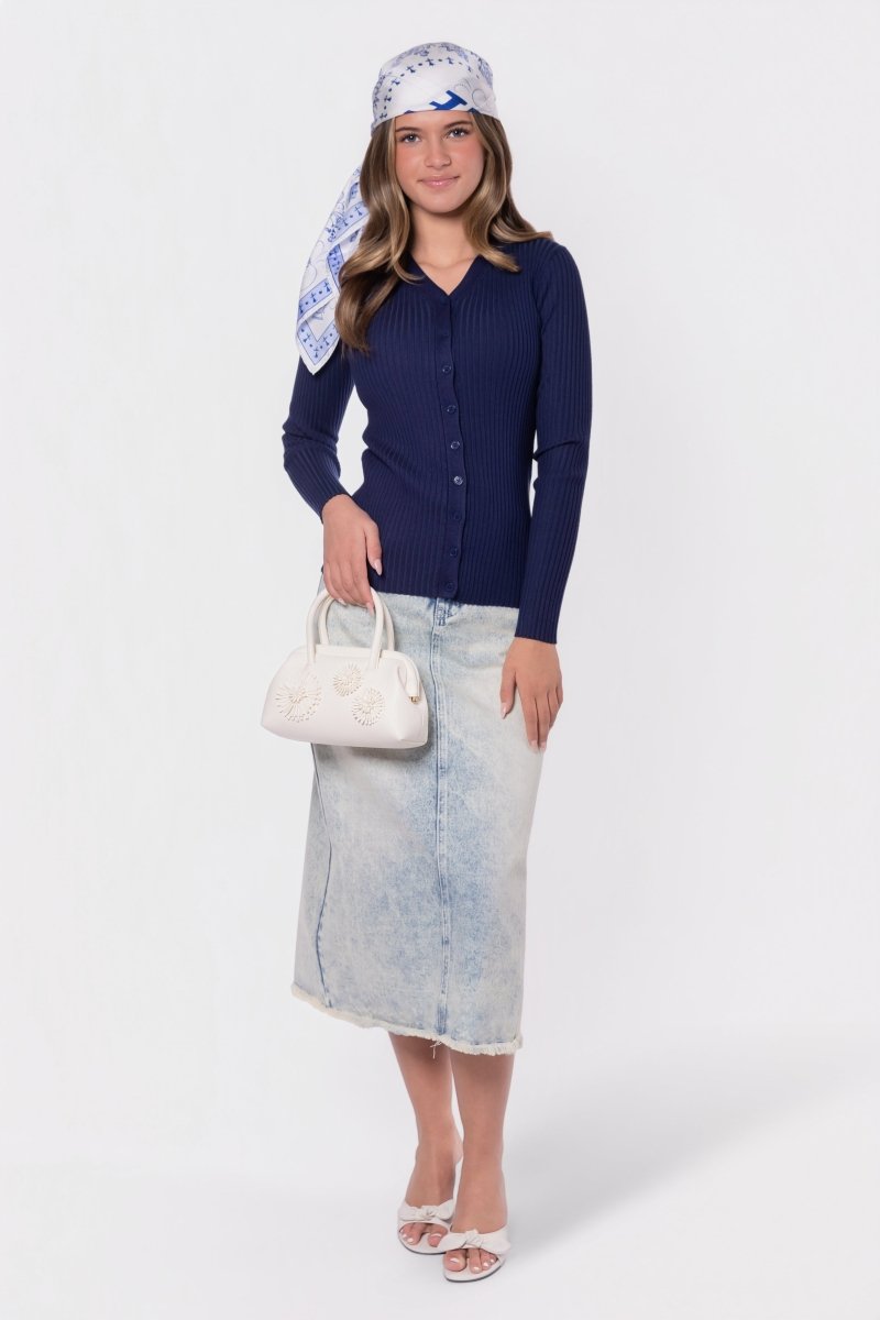Moss Cardigan (Navy)