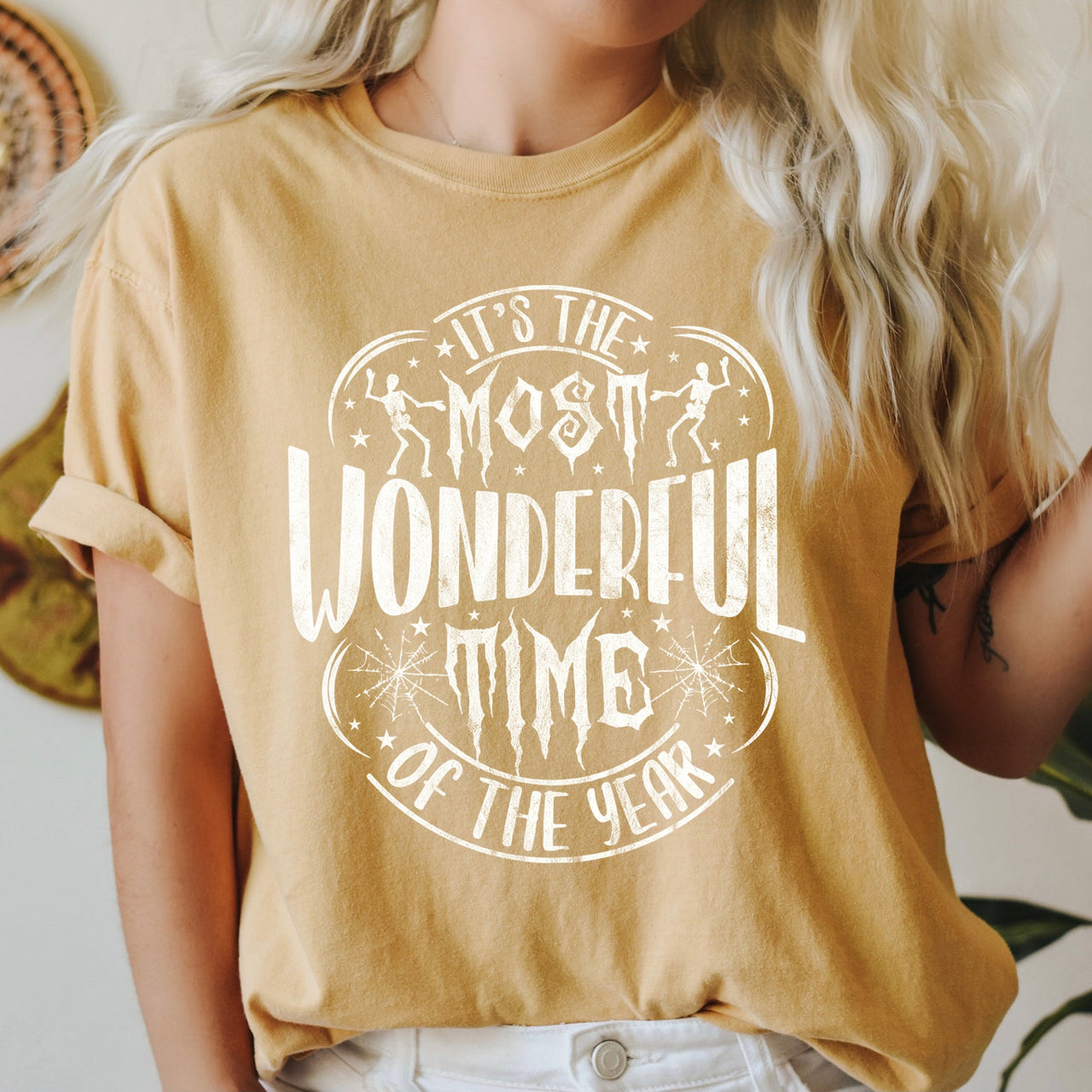 It's The Most Wonderful Time Of The Year Retro Halloween Classic Comfort Colors Tee