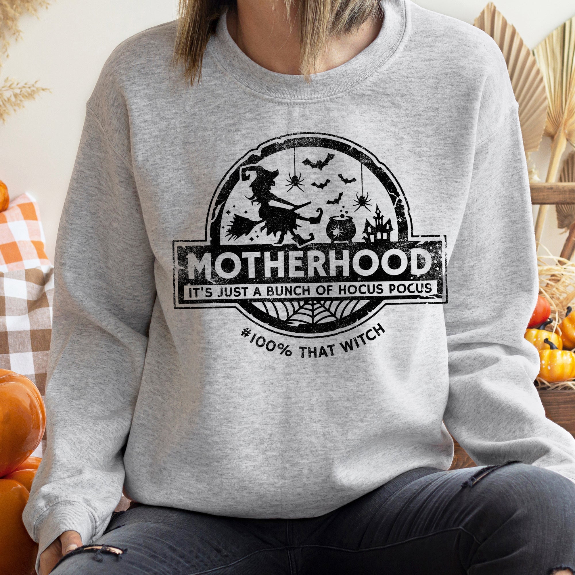Mother Witch Vintage Halloween Sweatshirt