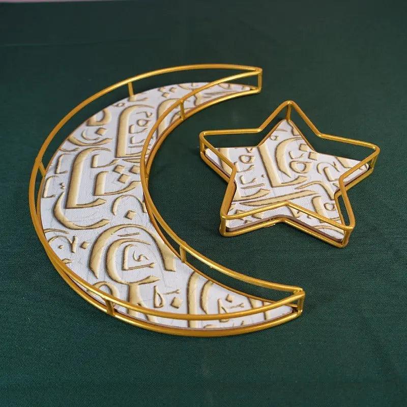 MR029 Ramadan Tray, Iron Festive Moon Tray