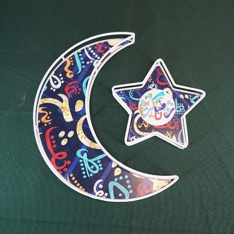 MR029 Ramadan Tray, Iron Festive Moon Tray