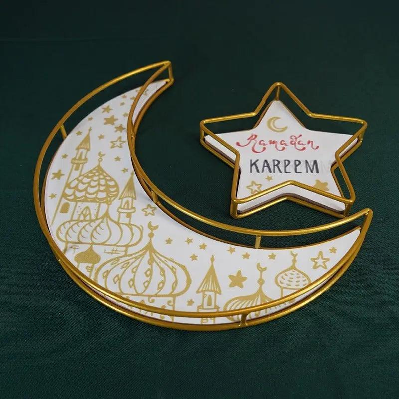 MR029 Ramadan Tray, Iron Festive Moon Tray