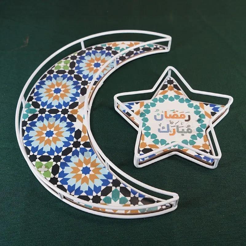 MR029 Ramadan Tray, Iron Festive Moon Tray