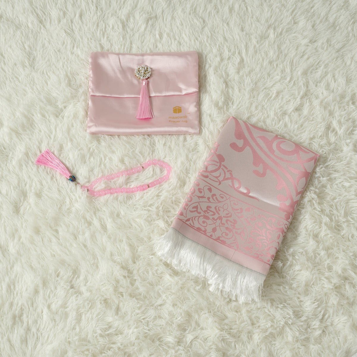 New Luxury Prayer Mat and Tasbeeh Set (MR056)