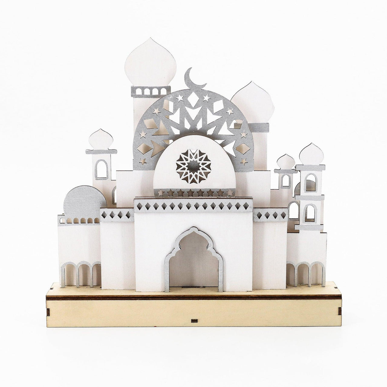 MR059 Wooden LED MASJID Shape Atmosphere Light
