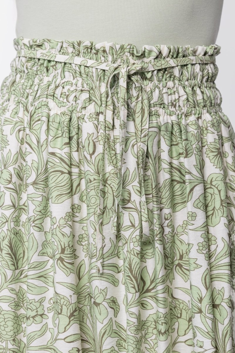Nancy Skirt (White/Green)