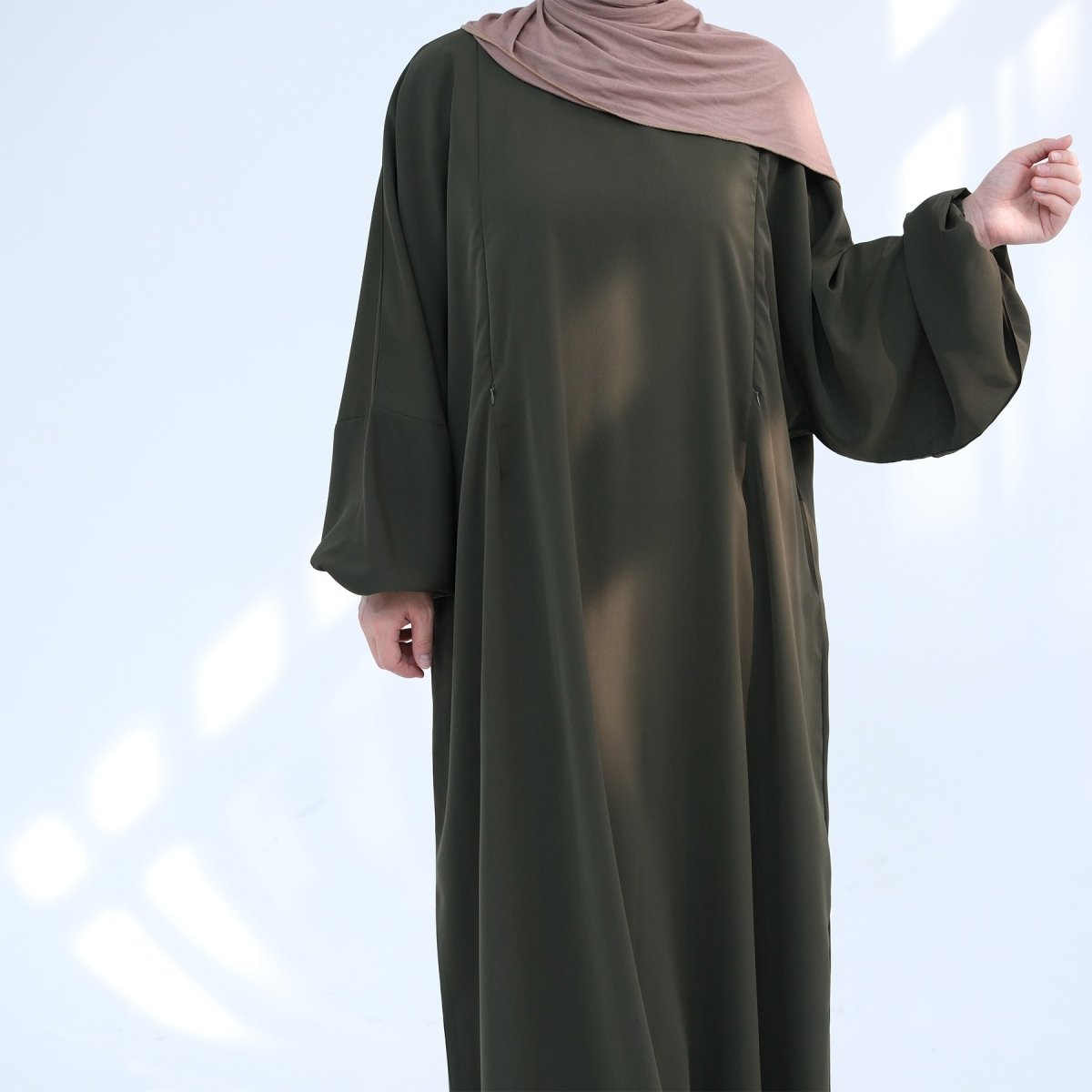 Nida Fabric Nursing Abaya(MA387)