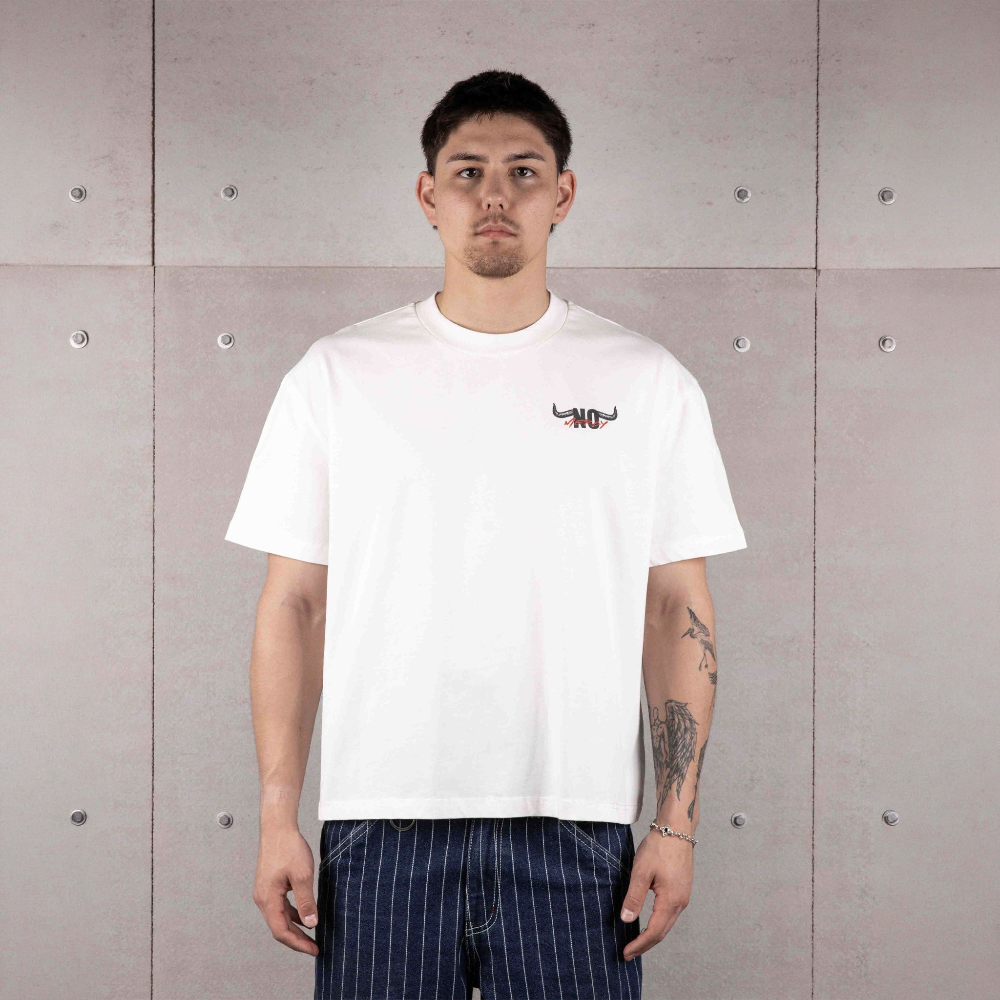 Commons No Mercy Get Trampled Tee Vintage White