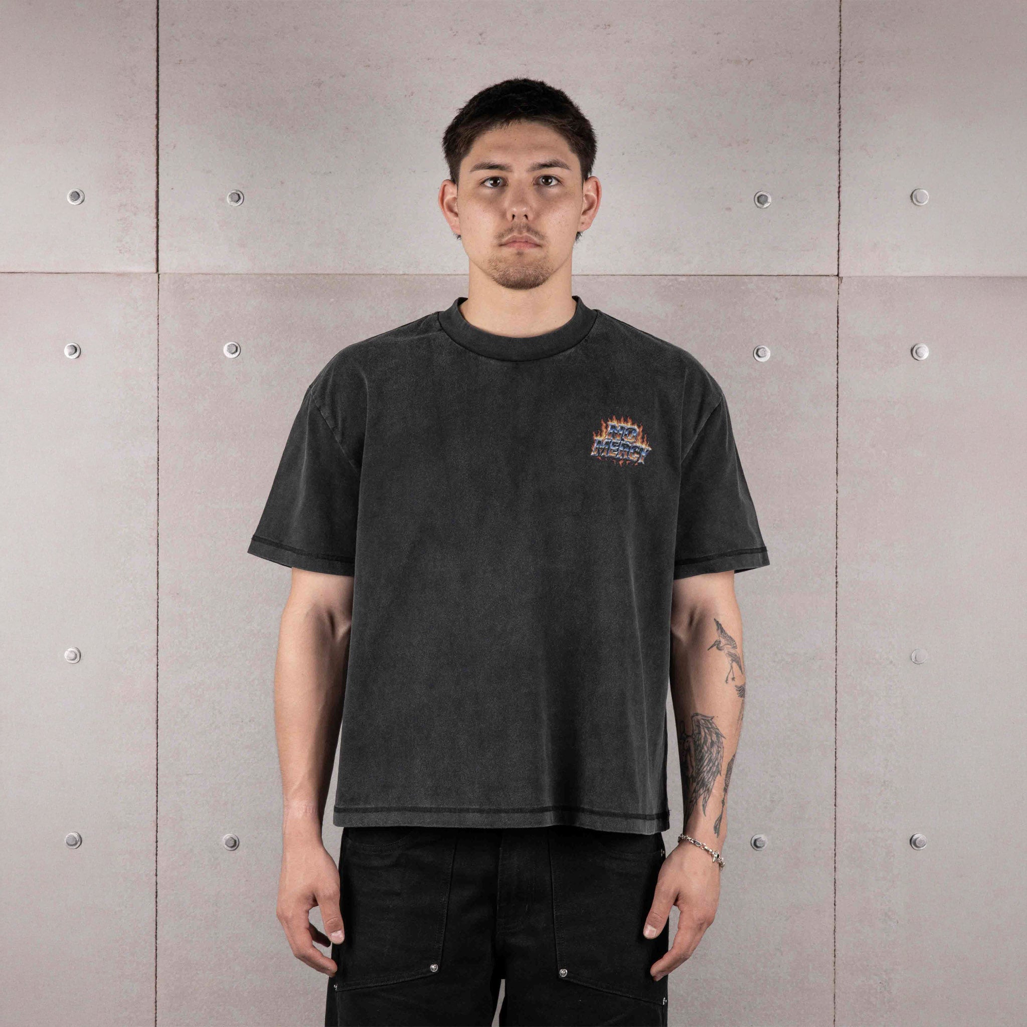 Commons No Mercy Fire and Ice Tee Vintage Black