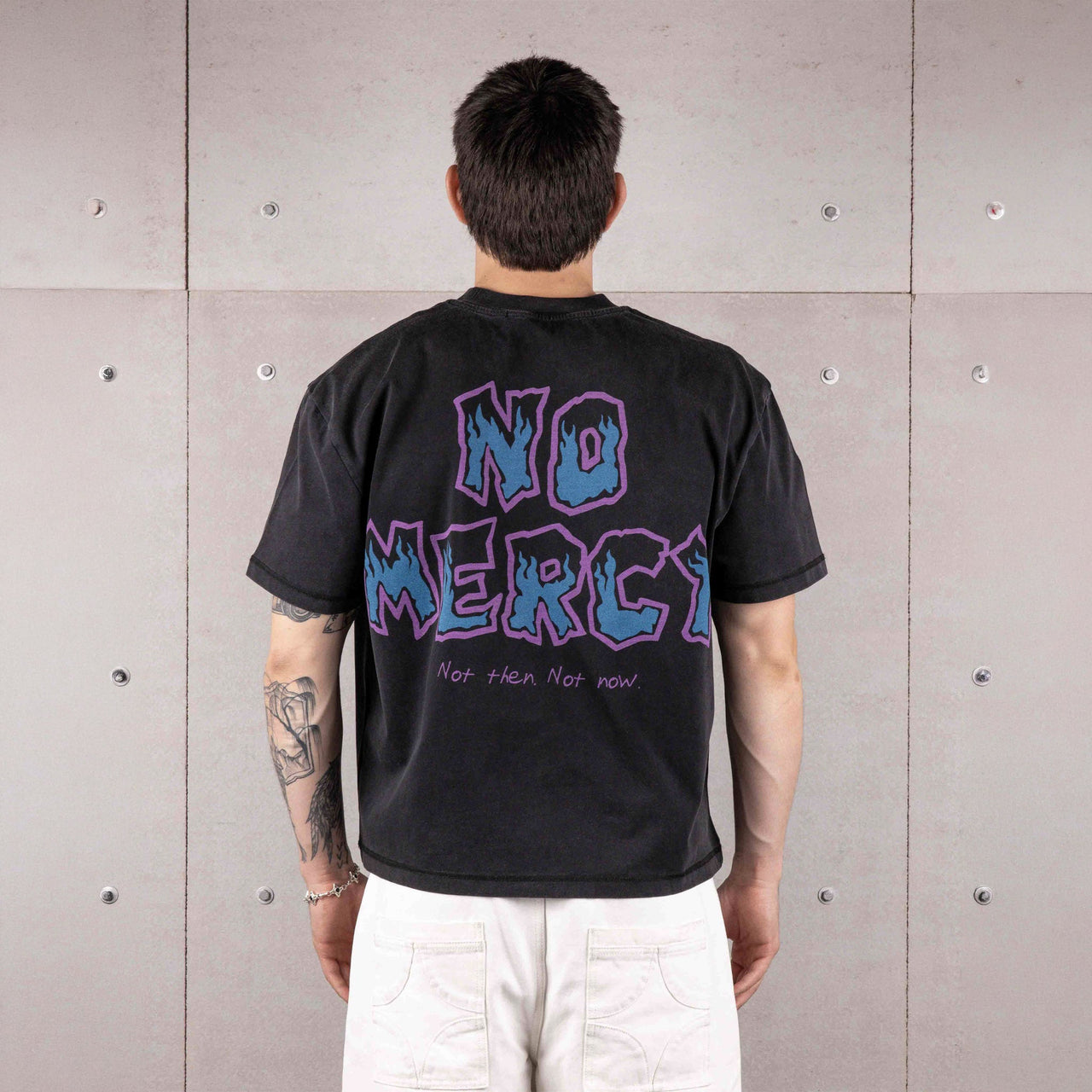 Commons No Mercy Not Ever Tee Vintage Black
