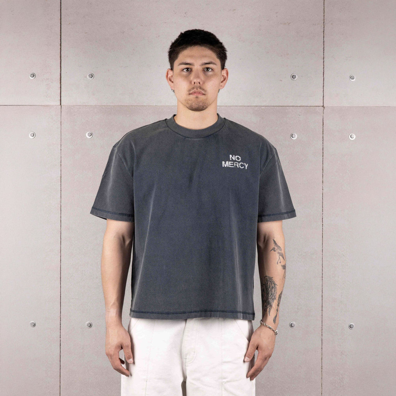 Commons No Mercy You Had a Chance Tee Washed Navy