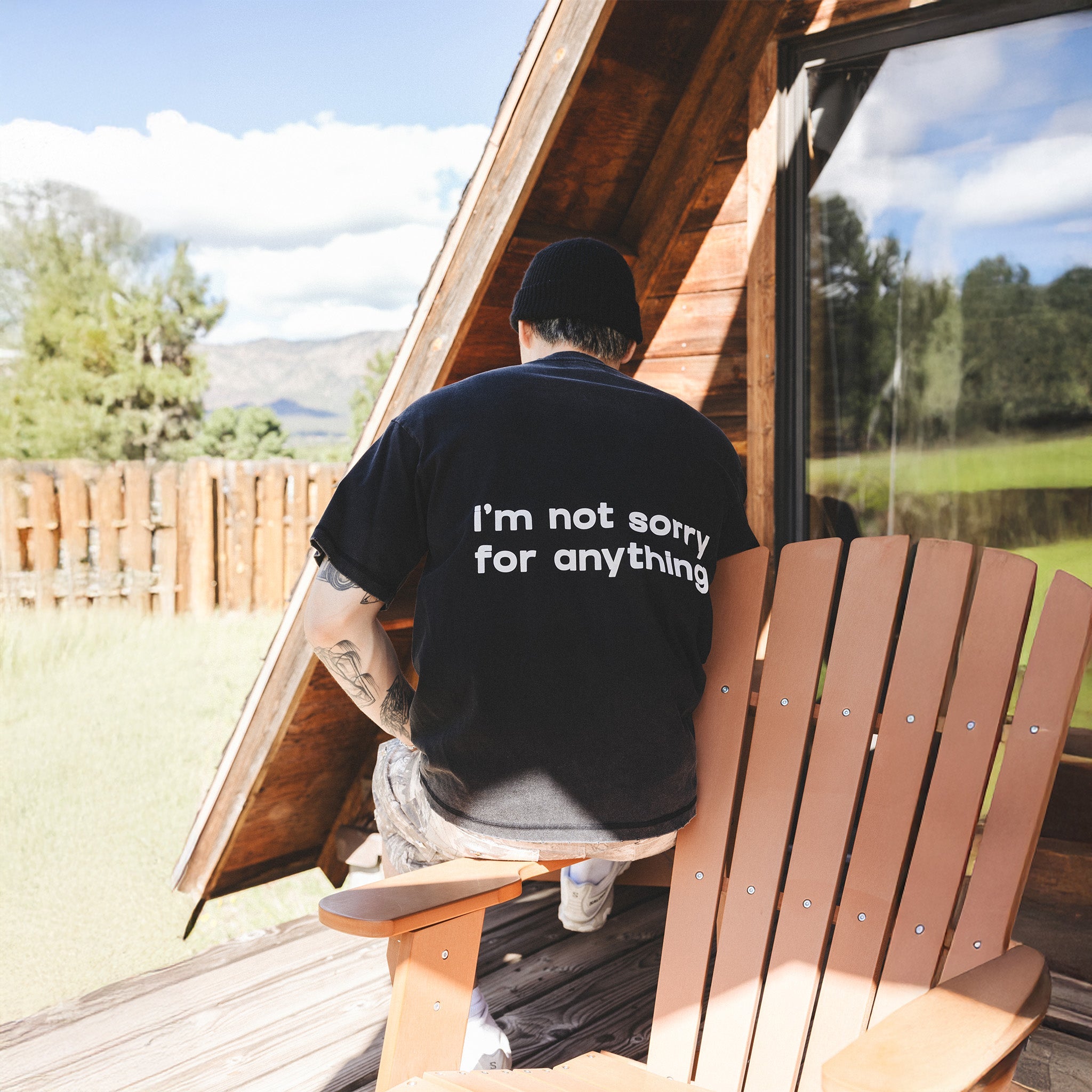 Compliments Not Sorry for Anything Black Vintage Tee