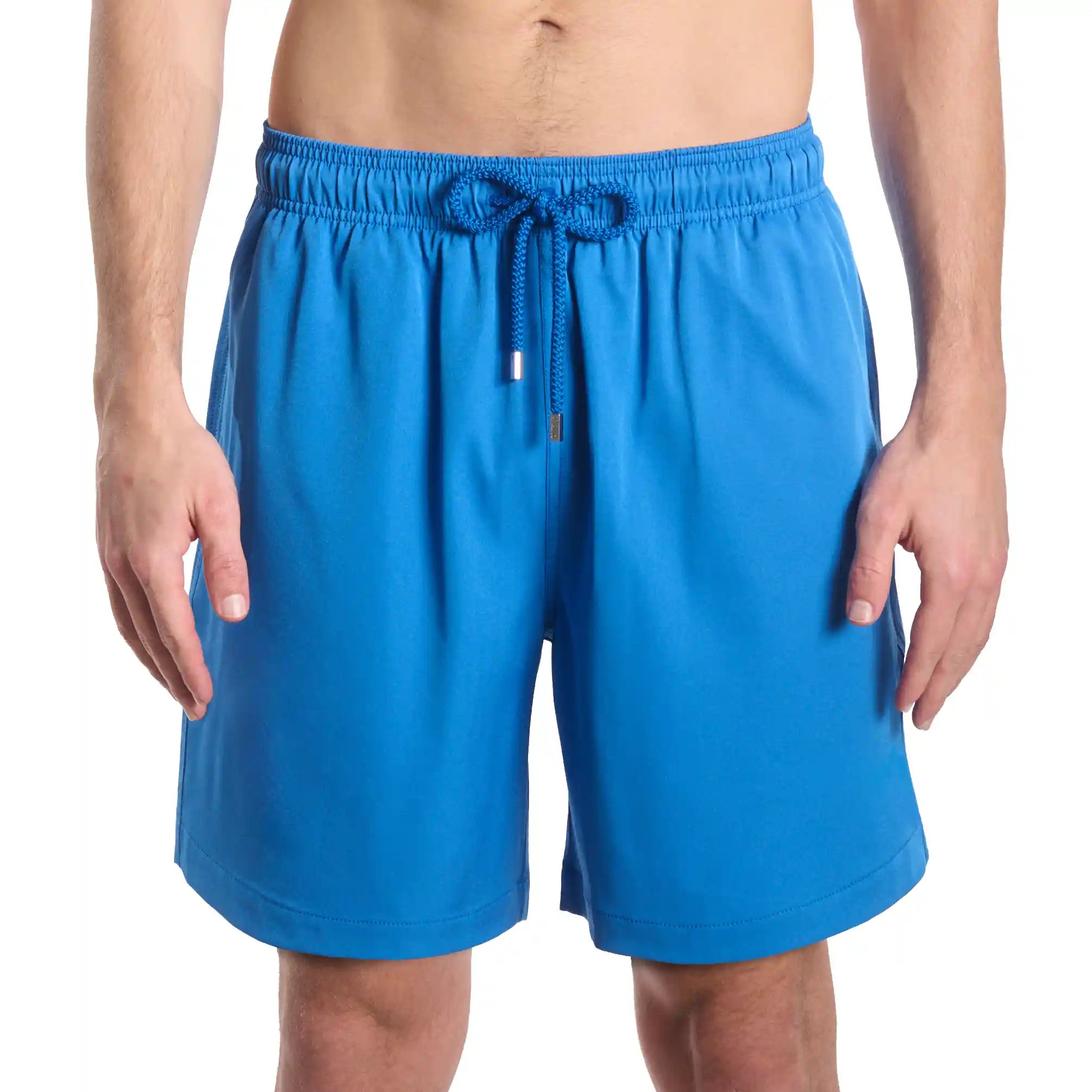 Men’s Premium Compression-Lined Hybrid Shorts – Ocean Blue