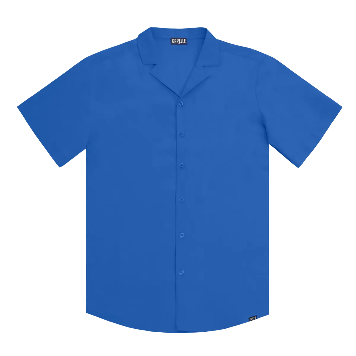 Men’s Short Sleeve Tailored Fit Button-Down Shirt – Ocean Blue