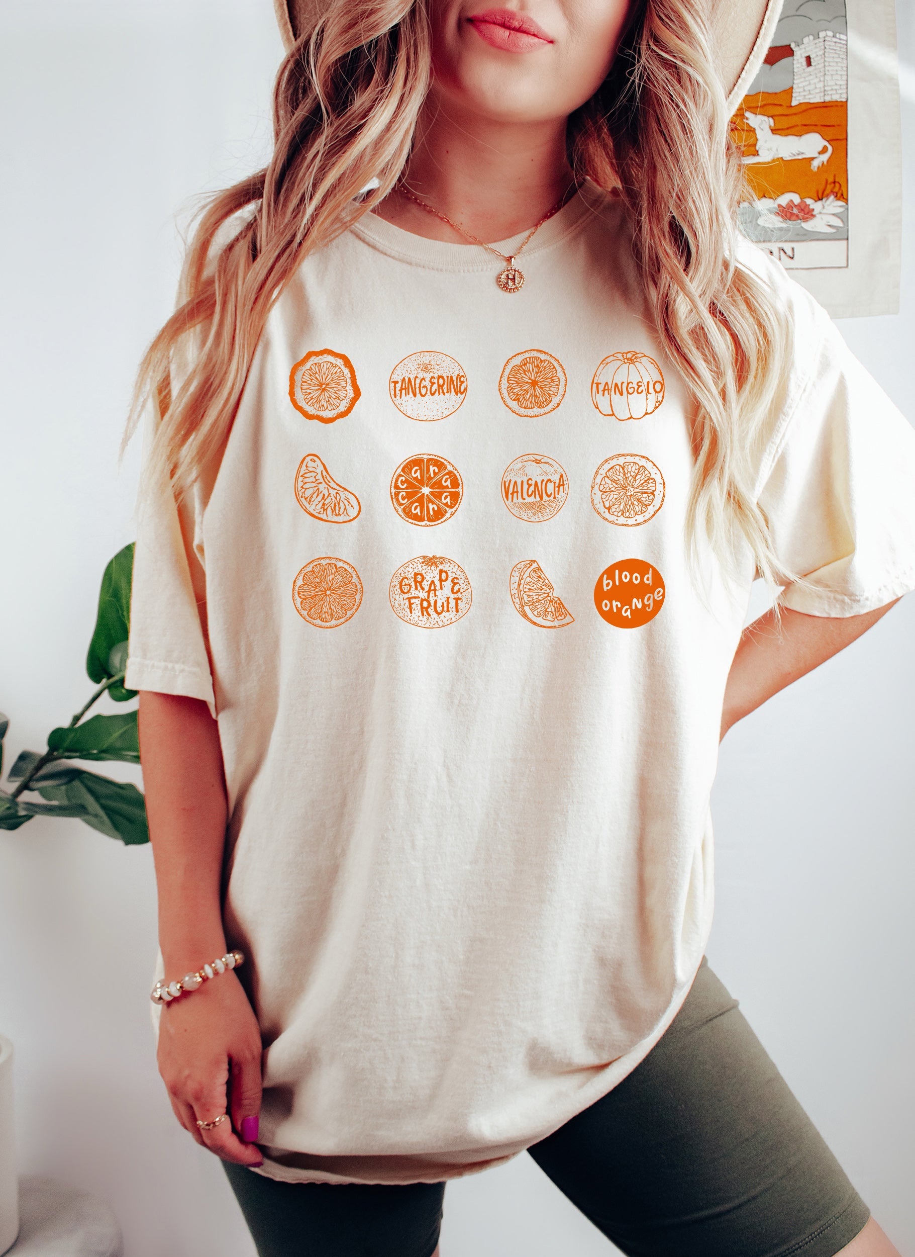 Orange Lovers Fruit Foodie Garden Party Street Style Capsule Collection Limited Comfort Colors Tee