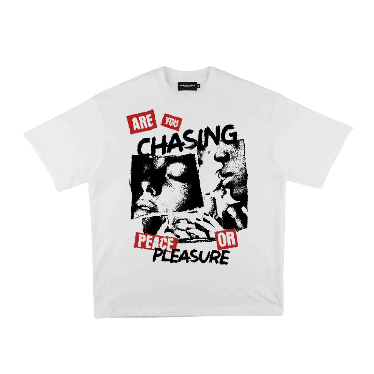 Compliments Peace or Pleasure White Vintage Shirt