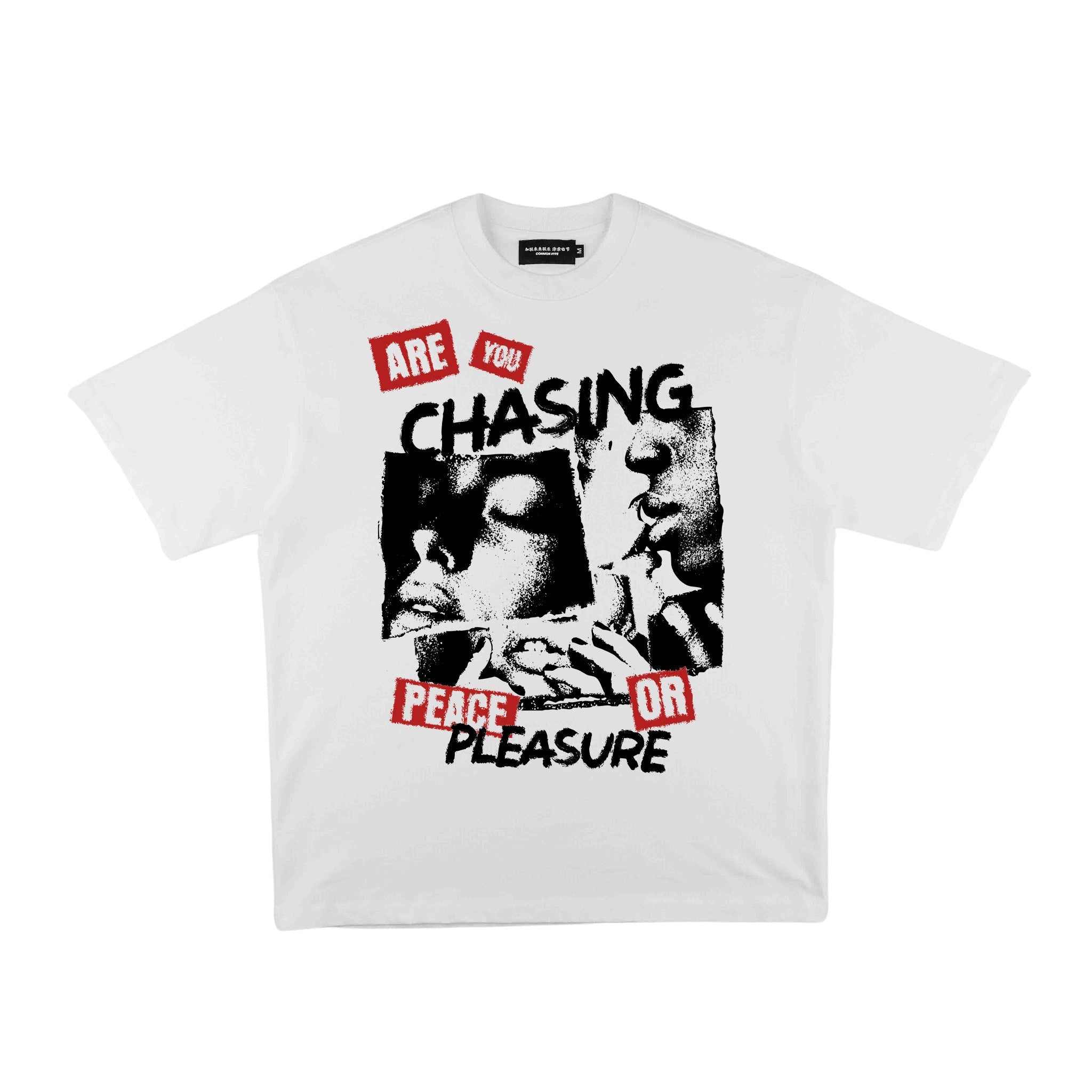 Compliments Peace or Pleasure White Vintage Shirt