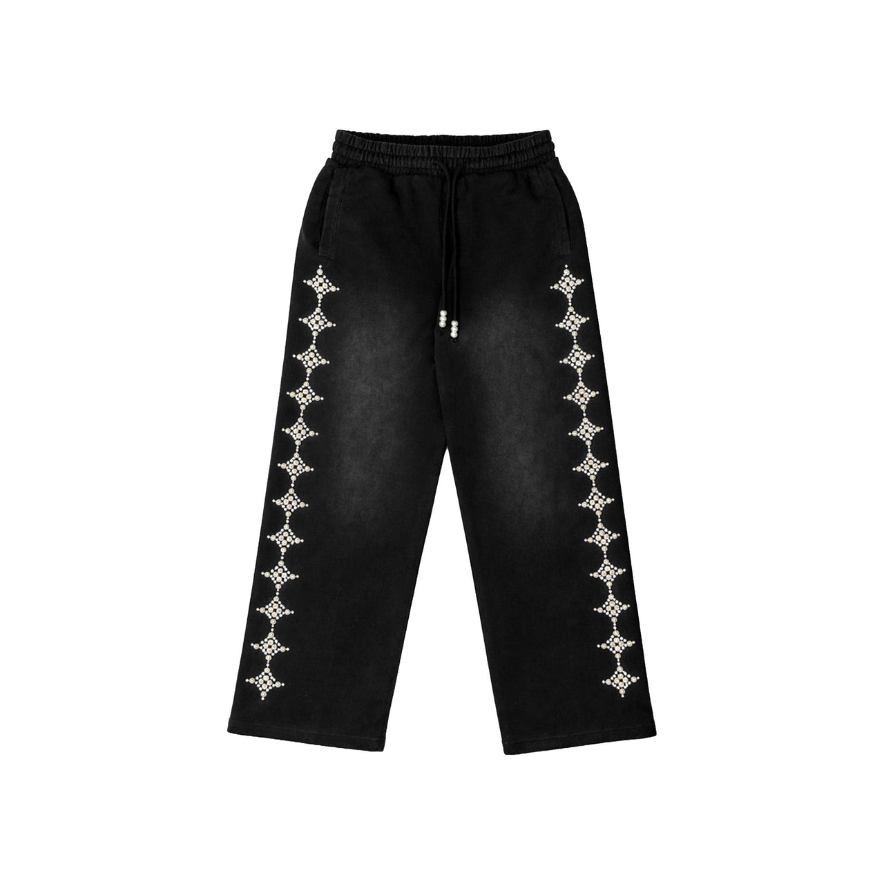 Commons Pearled Star Sweatpants Black