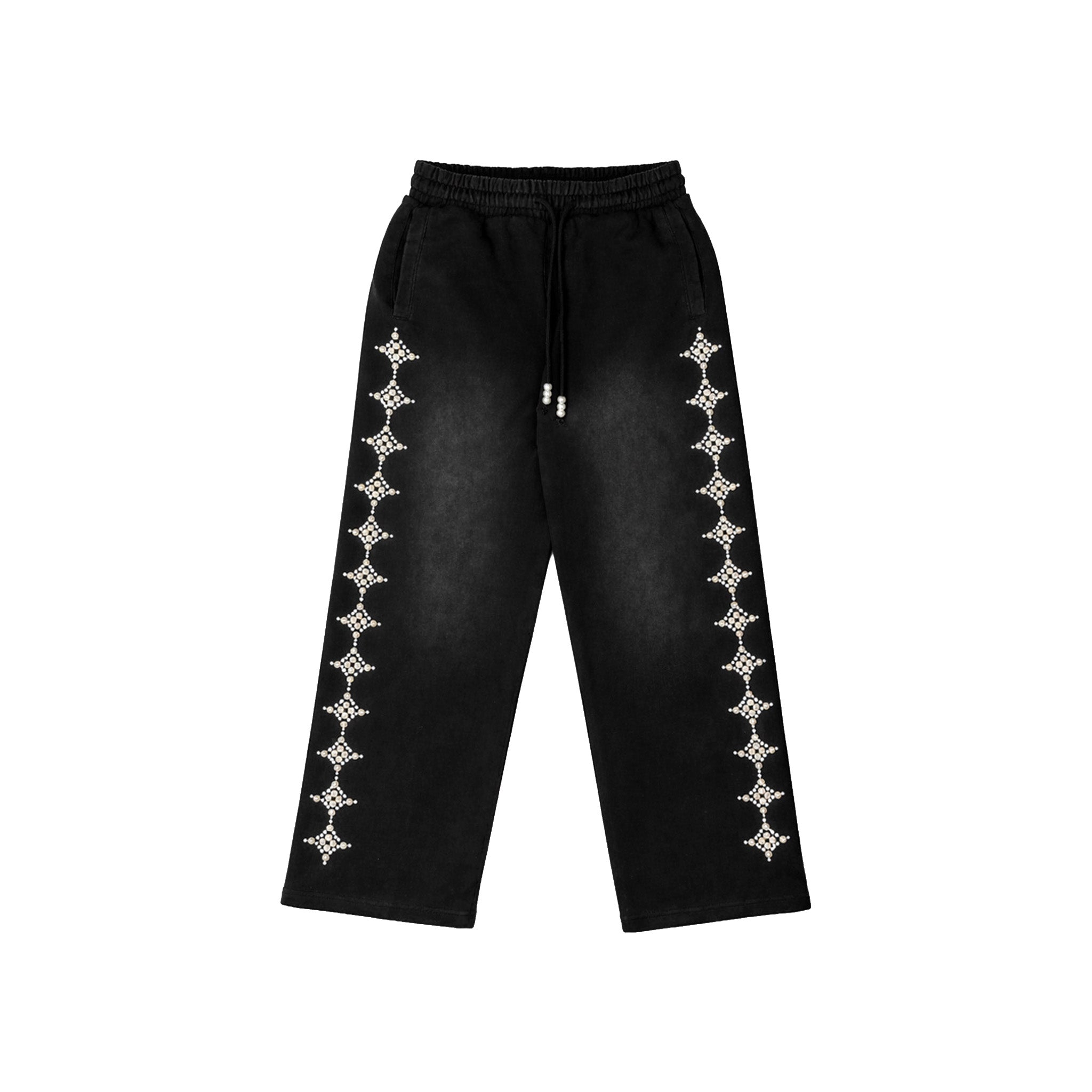 Commons Pearled Star Sweatpants Black