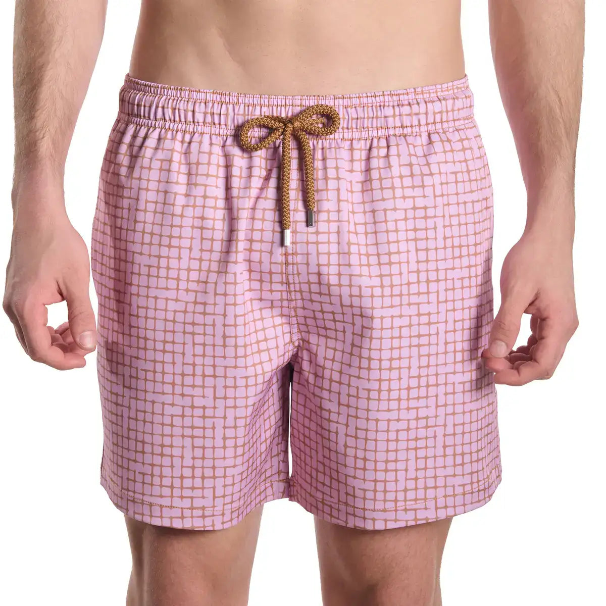 Men’s Premium Compression-Lined Hybrid Shorts – Pixel Break - Rosetide