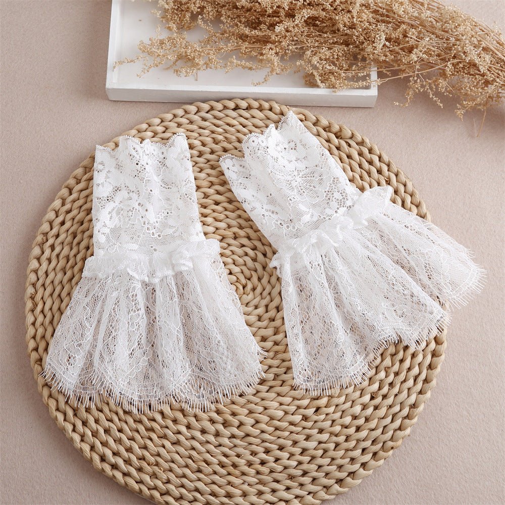 Pleated Lace Mesh Cuff Sleeves (MAC425)