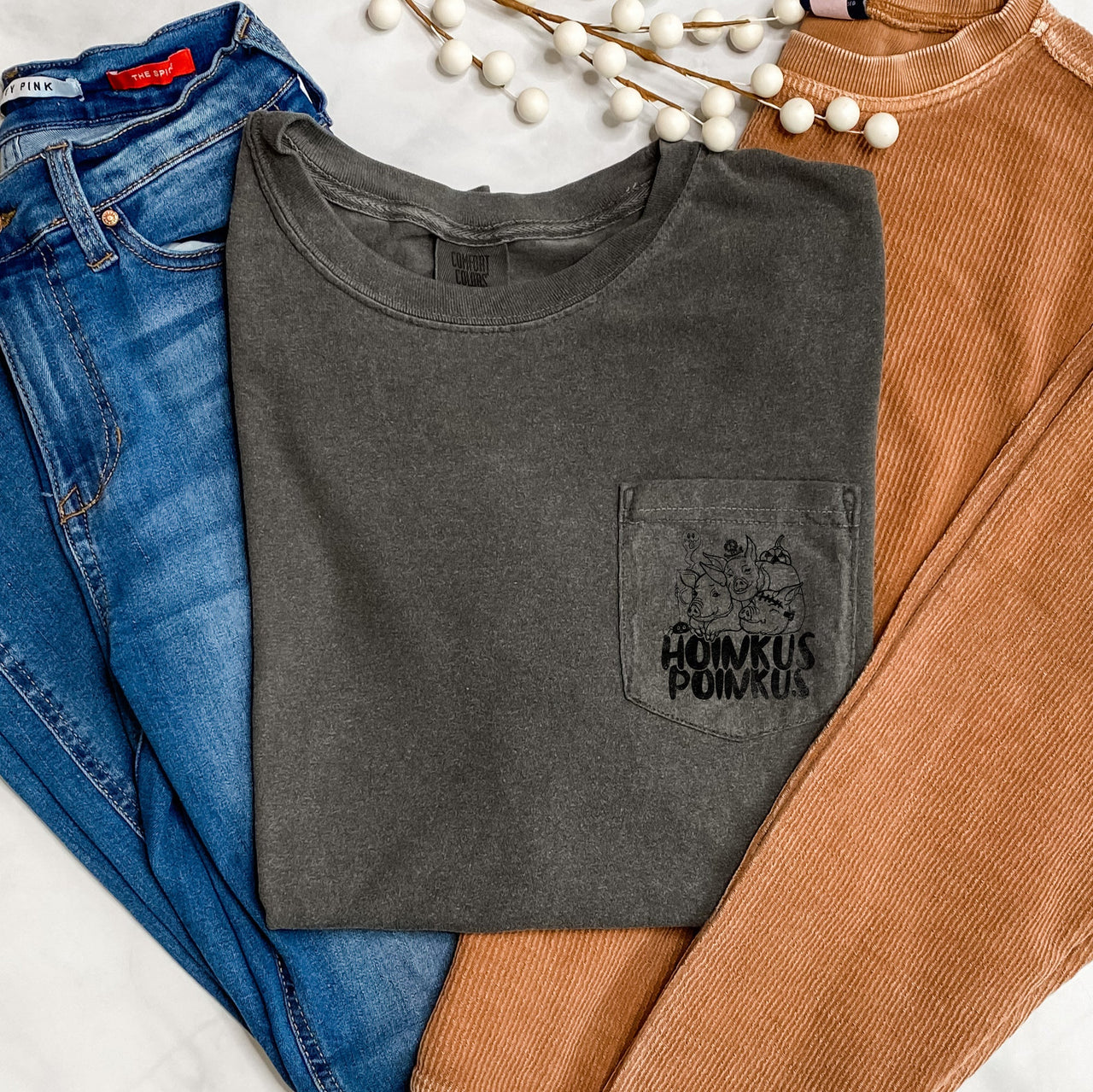 Hoinkus Poinkus Halloween Pocket Comfort Colors Tee