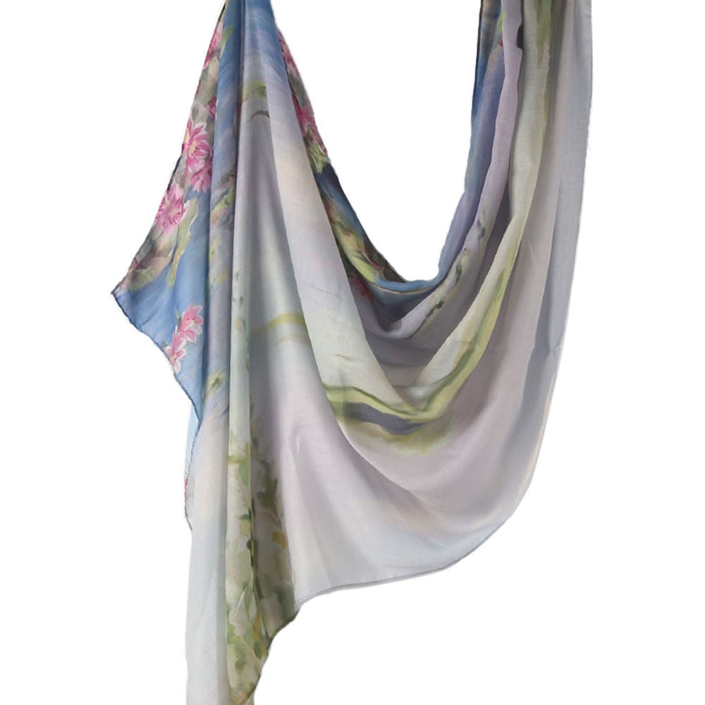 Poly-Cotton Printed Hijab Scarf (MH214)